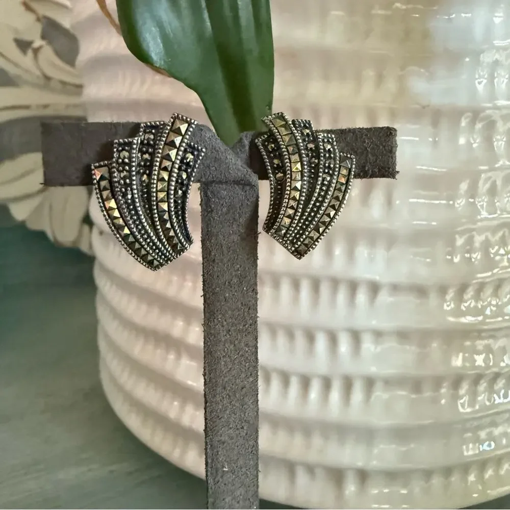 Judith Jack 925 Sterling Silver Earrings